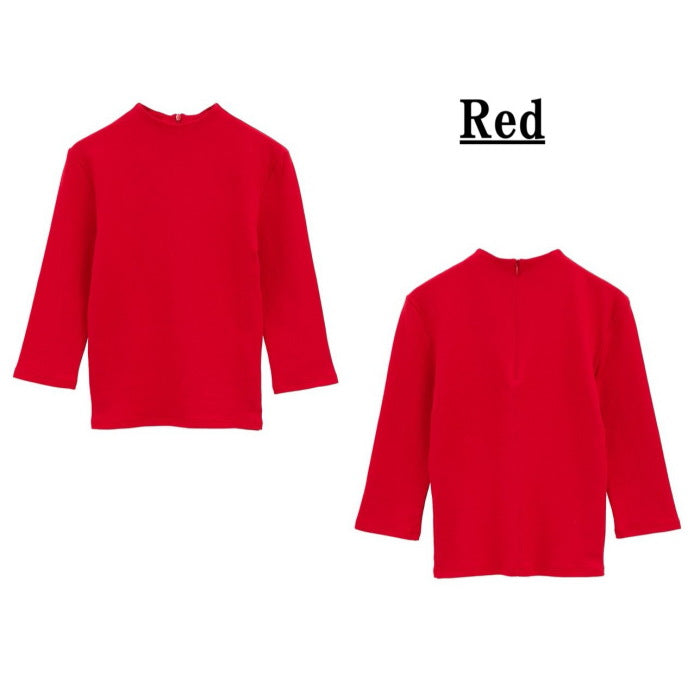 CLANE 正規商品 クラネ トップス モックネック ミドルスリーブ MOCK NECK MID SLEEVE TOPS ホワイト/ブラック/レッド 3色展開 2026秋冬新作【111051123】