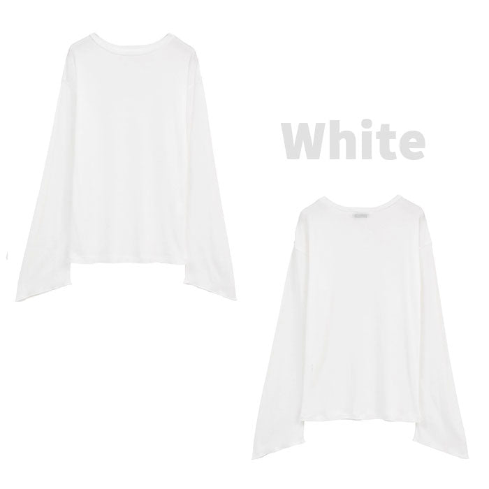 CLANE 正規商品 クラネ トップス シアー ルーズ カット トップス SHEER LOOSE CUT TOPS ホワイト ピンク チャコール 3色展開 2026秋冬新作【111051143】