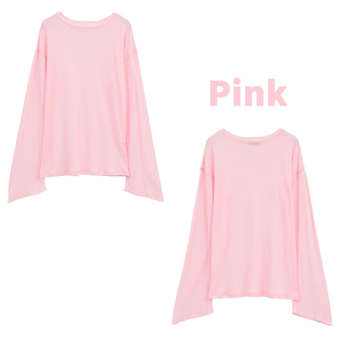 CLANE 正規商品 クラネ トップス シアー ルーズ カット トップス SHEER LOOSE CUT TOPS ホワイト ピンク チャコール 3色展開 2026秋冬新作【111051143】