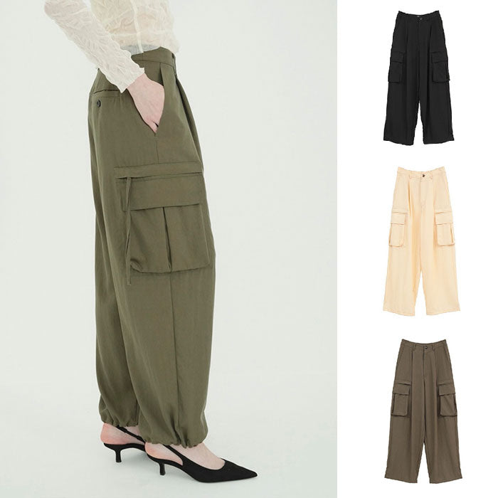 CLANE 正規商品 クラネ ローウエストポケット カーゴ パンツ LOW WAIST POCKET CARGO PANTS アイボリー/カーキ/ブラック 3色展開 2026秋冬新作【111107063】