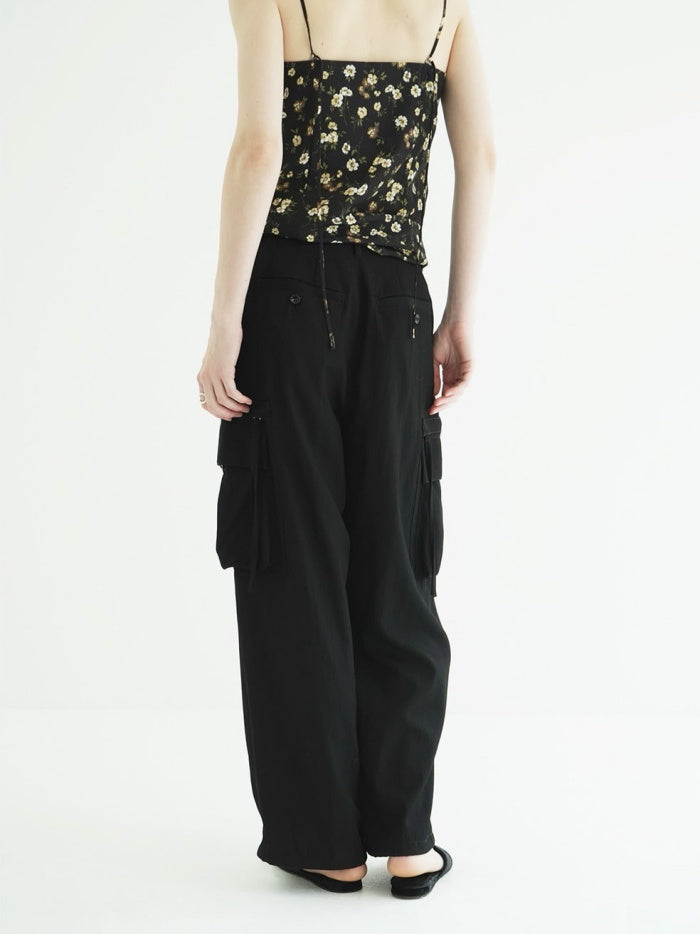 CLANE 正規商品 クラネ ローウエストポケット カーゴ パンツ LOW WAIST POCKET CARGO PANTS アイボリー/カーキ/ブラック 3色展開 2026秋冬新作【111107063】