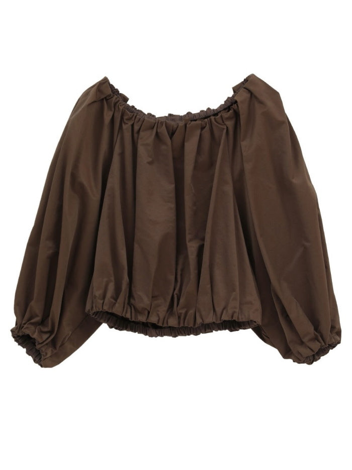 CLANE / ボリューム スリーブ クロップド ブラウス / 111224043
