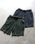 GOODAYS × SCREEN STARS パイル ピグメント ショーツ Pile pigment shorts ブラック/ダークグリーン 2色展開 2026春夏新作