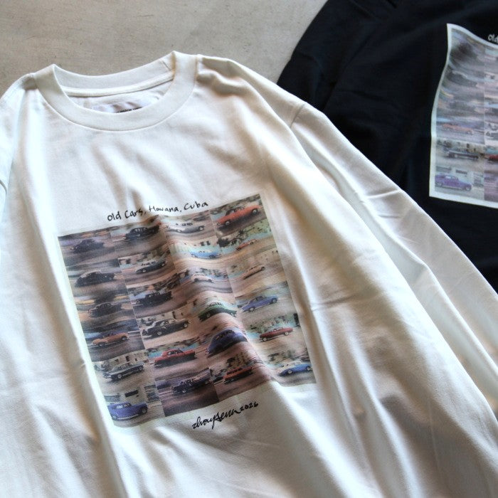 JOHN MASON SMITH / IVORY SERRA フォト プリント 長袖 Tシャツ / 26wct653s
