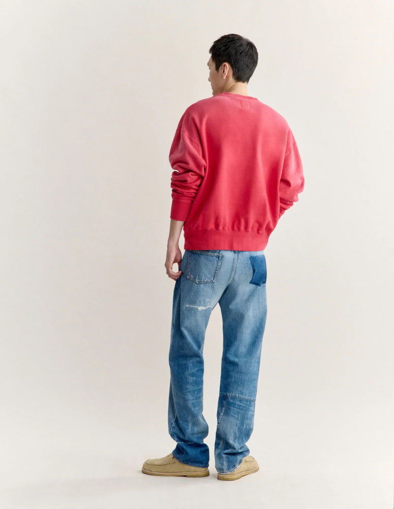 Maison Kitsune × KURO  PATCHWORK DENIM PANTS LIGHT INDIGO 2026AW