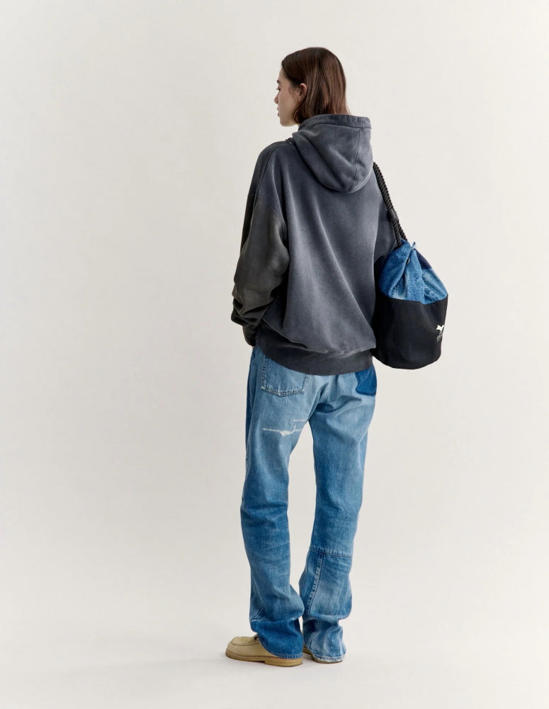 Maison Kitsune × KURO PATCHWORKED FOX PARKA FADED BLACK 2026AW