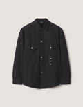 Maison Kitsune × KURO  DENIM SHIRT JACKET BLACK 2026AW
