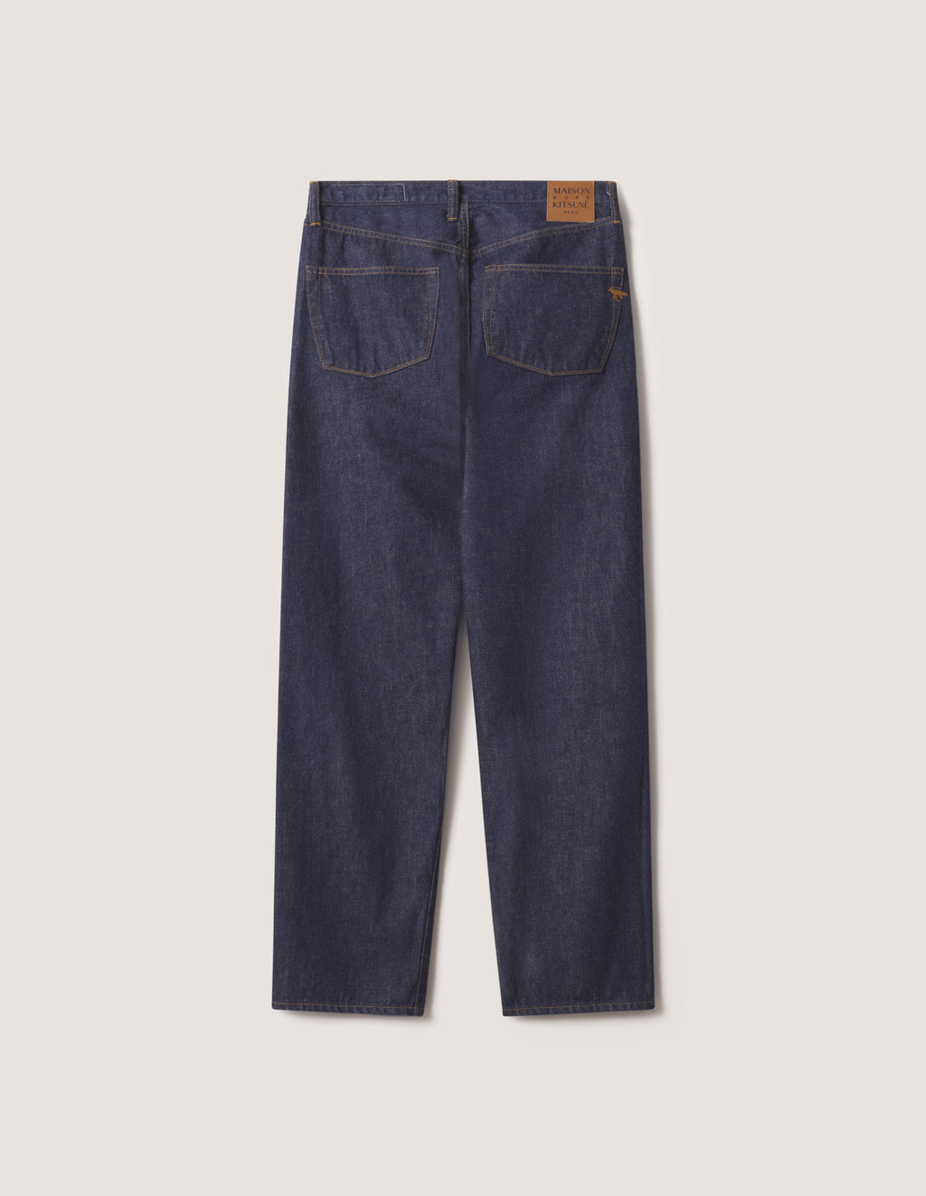 Maison Kitsune × KURO SELVEDGE DENIM PANTS INDIGO / BLACK 2026AW
