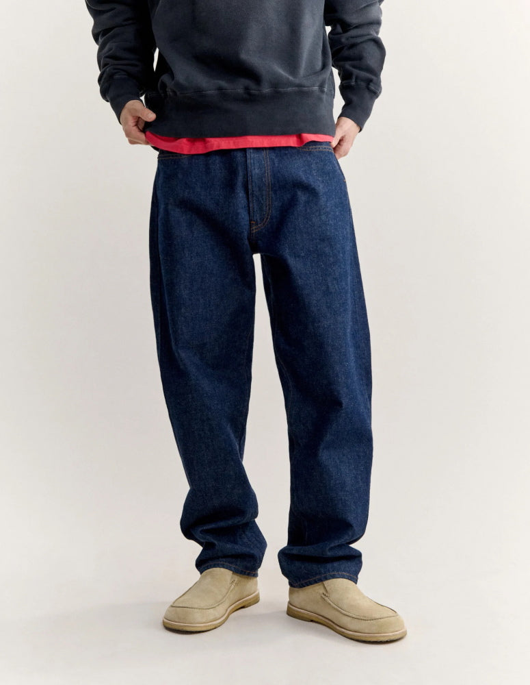 Maison Kitsune × KURO SELVEDGE DENIM PANTS INDIGO / BLACK 2026AW