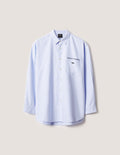 Maison Kitsune × KURO  OXFORD SHIRT  BLUE 2026AW