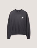 Maison Kitsune × KURO SUNFADE FOX SWEATSHIRT ADED BLACK 2026AW