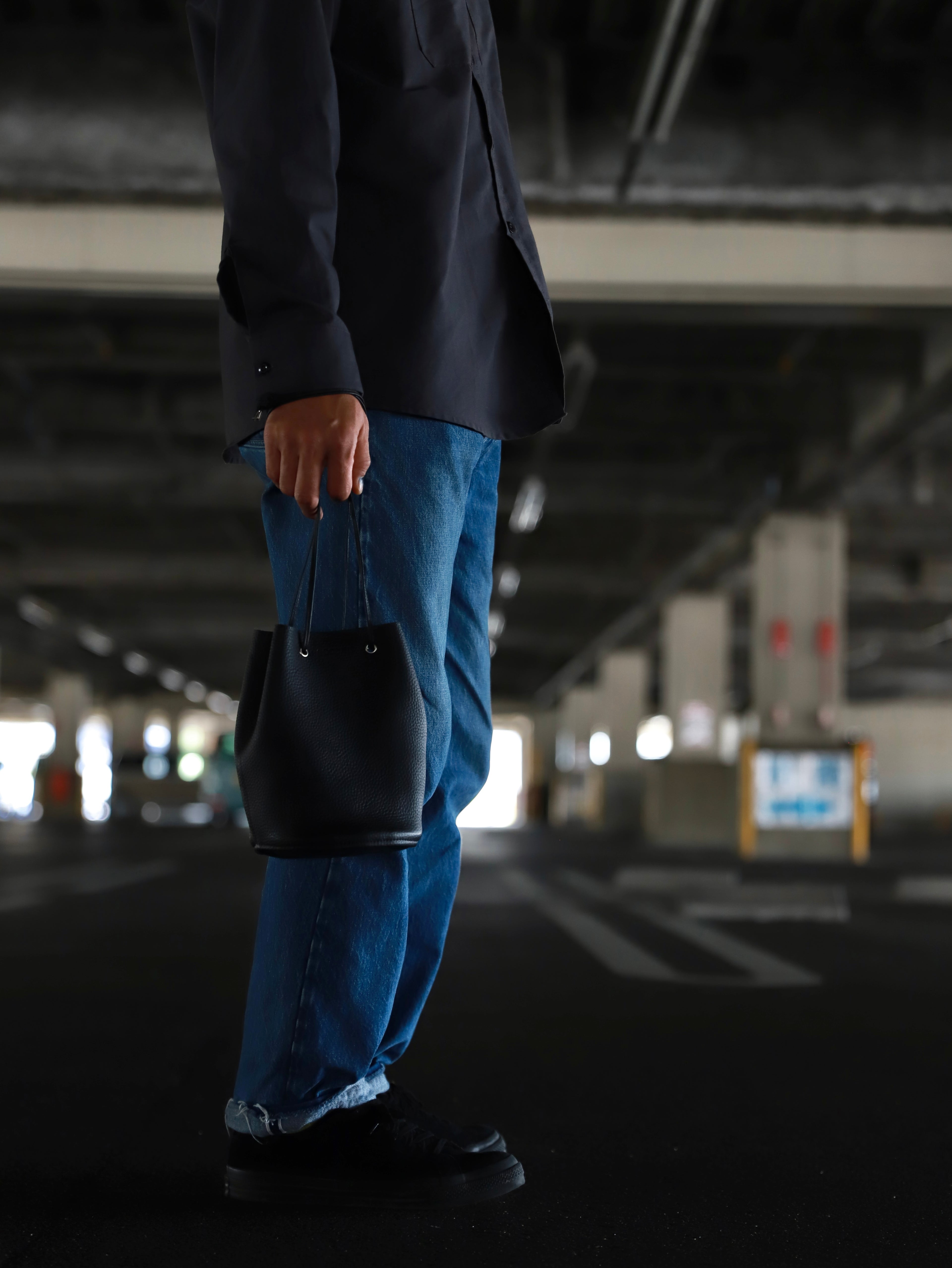 5月1日 12:00 再販分発売 レザー巾着バッグ