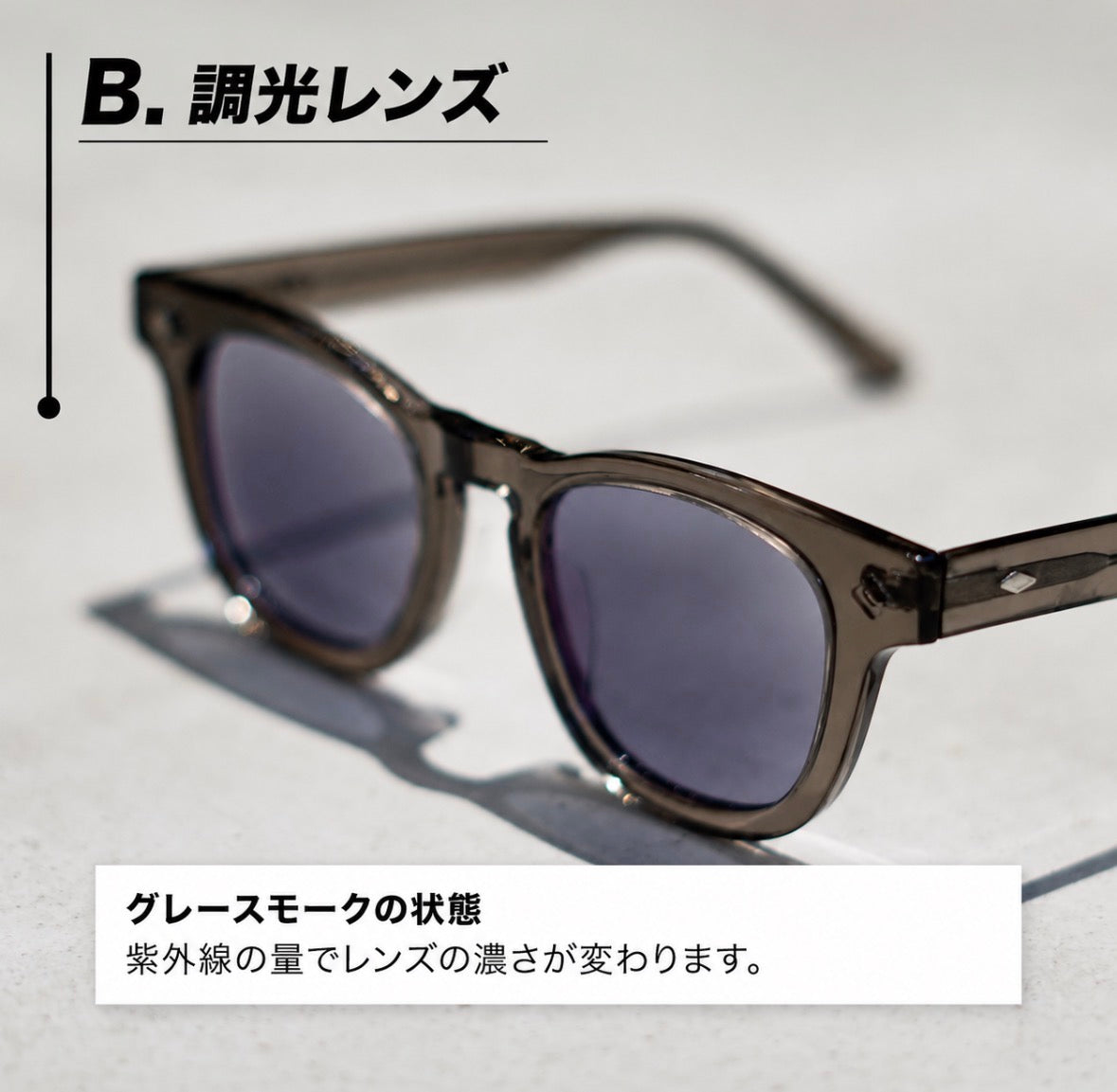 【5月23日12時 - 5月31日まで 予約受付】68グレーフレームサングラス