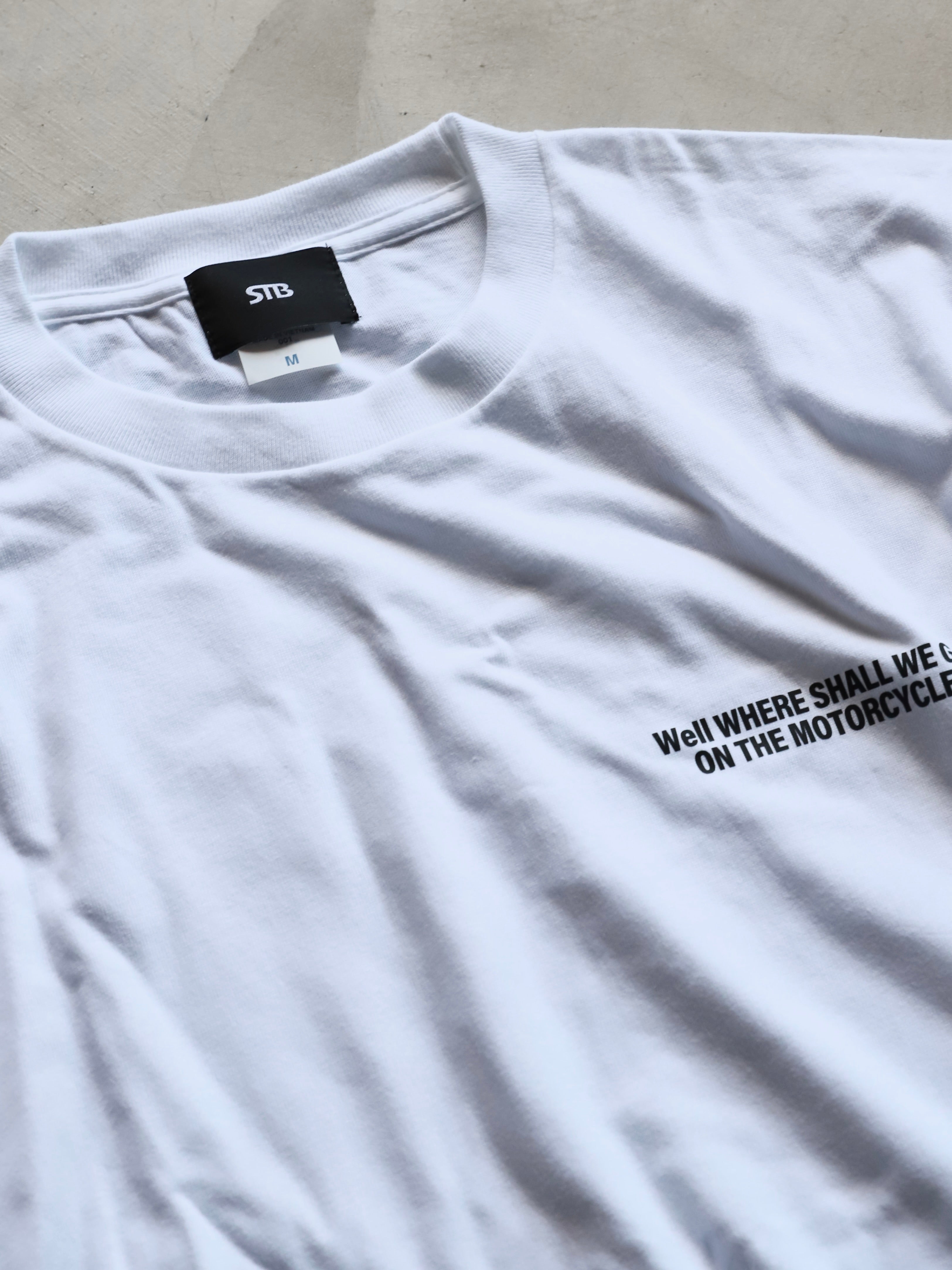 STB ロゴ プリント Tシャツ ホワイト