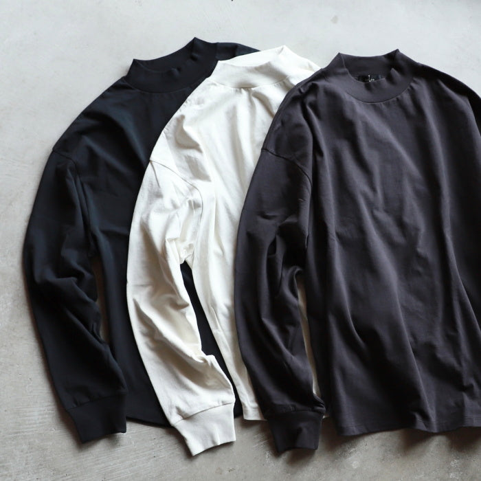 アルヴァナ トップス ロンT 無地 alvana 空紡 ミドルネック ラウンド L/S TEE SHIRTS 空紡 MIDDLENECK ROUND L/S TEE 2026秋冬新作【alv00137a】
