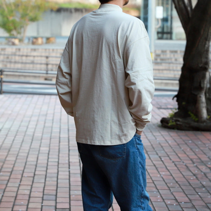 アルヴァナ トップス ロンT 無地 alvana 空紡 ミドルネック ラウンド L/S TEE SHIRTS 空紡 MIDDLENECK ROUND L/S TEE 2026秋冬新作【alv00137a】