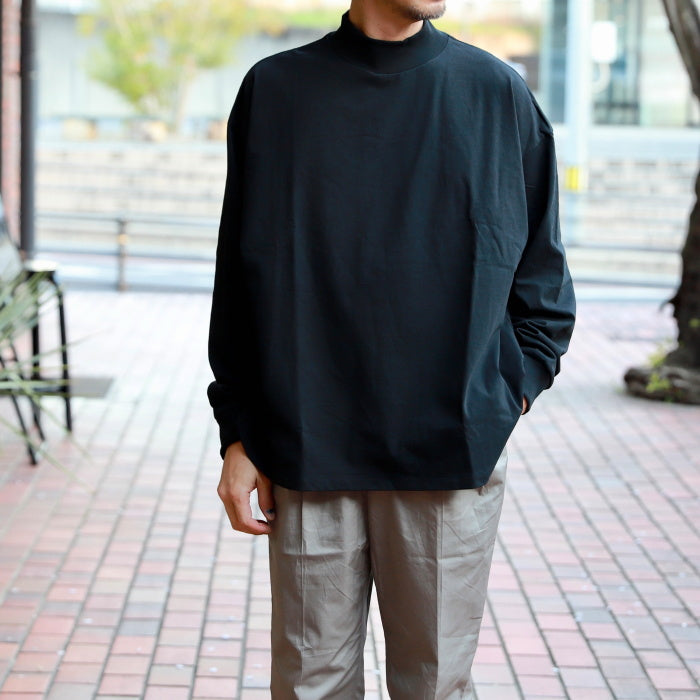 アルヴァナ トップス ロンT 無地 alvana 空紡 ミドルネック ラウンド L/S TEE SHIRTS 空紡 MIDDLENECK ROUND L/S TEE 2026秋冬新作【alv00137a】