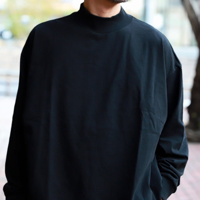 アルヴァナ トップス ロンT 無地 alvana 空紡 ミドルネック ラウンド L/S TEE SHIRTS 空紡 MIDDLENECK ROUND L/S TEE 2026秋冬新作【alv00137a】