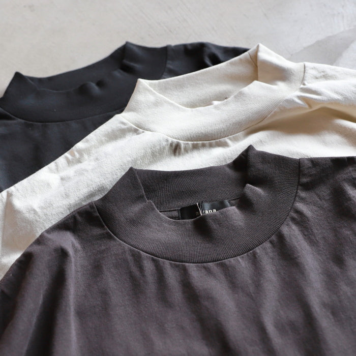 アルヴァナ トップス ロンT 無地 alvana 空紡 ミドルネック ラウンド L/S TEE SHIRTS 空紡 MIDDLENECK ROUND L/S TEE 2026秋冬新作【alv00137a】