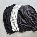 アルヴァナ トップス ロンT 無地 alvana 空紡 ボートネック L/S TEE SHIRTS 空紡 BOATNECK L/S TEE SHIRTS BLACK/DEEP BROWN/VINTAGE WHITE 2026秋冬新作【alv00201】