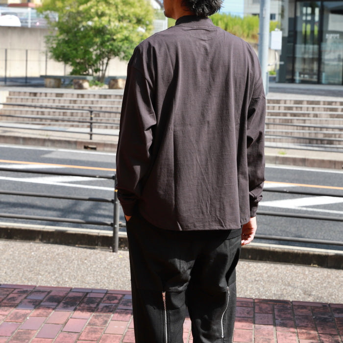 アルヴァナ トップス ロンT 無地 alvana 空紡 ボートネック L/S TEE SHIRTS 空紡 BOATNECK L/S TEE SHIRTS BLACK/DEEP BROWN/VINTAGE WHITE 2026秋冬新作【alv00201】
