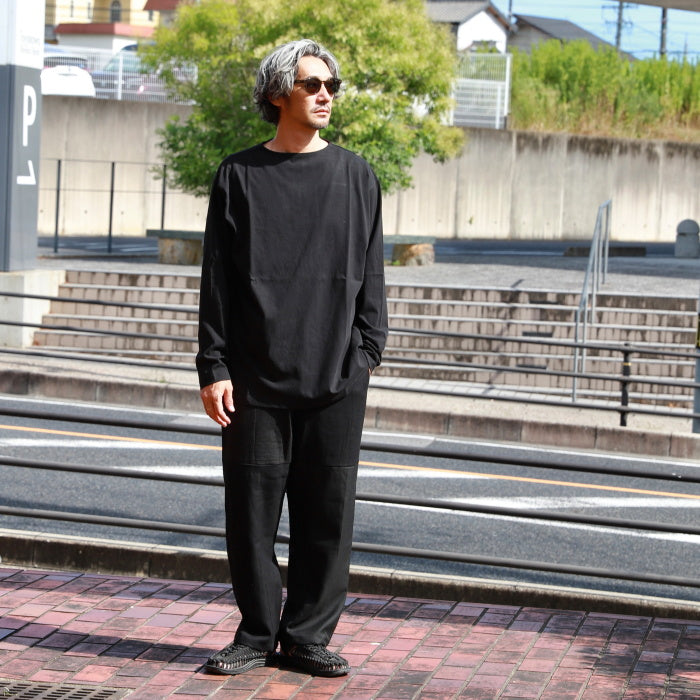 アルヴァナ トップス ロンT 無地 alvana 空紡 ボートネック L/S TEE SHIRTS 空紡 BOATNECK L/S TEE SHIRTS BLACK/DEEP BROWN/VINTAGE WHITE 2026秋冬新作【alv00201】