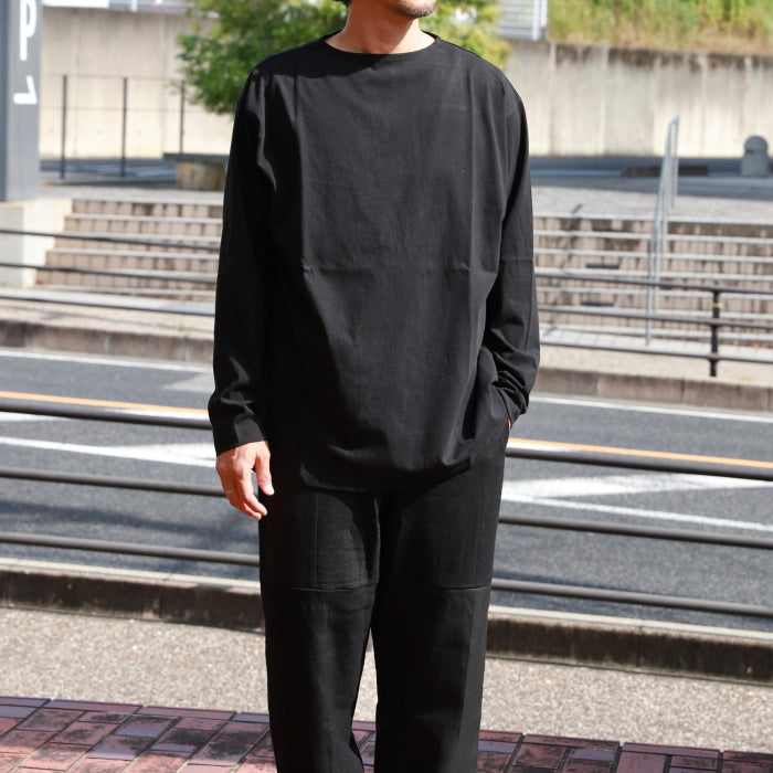 アルヴァナ トップス ロンT 無地 alvana 空紡 ボートネック L/S TEE SHIRTS 空紡 BOATNECK L/S TEE SHIRTS BLACK/DEEP BROWN/VINTAGE WHITE 2026秋冬新作【alv00201】