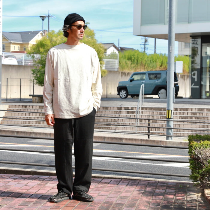 アルヴァナ トップス ロンT 無地 alvana 空紡 ボートネック L/S TEE SHIRTS 空紡 BOATNECK L/S TEE SHIRTS BLACK/DEEP BROWN/VINTAGE WHITE 2026秋冬新作【alv00201】