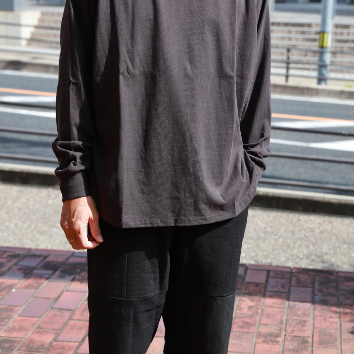 アルヴァナ トップス ロンT 無地 alvana 空紡 ボートネック L/S TEE SHIRTS 空紡 BOATNECK L/S TEE SHIRTS BLACK/DEEP BROWN/VINTAGE WHITE 2026秋冬新作【alv00201】