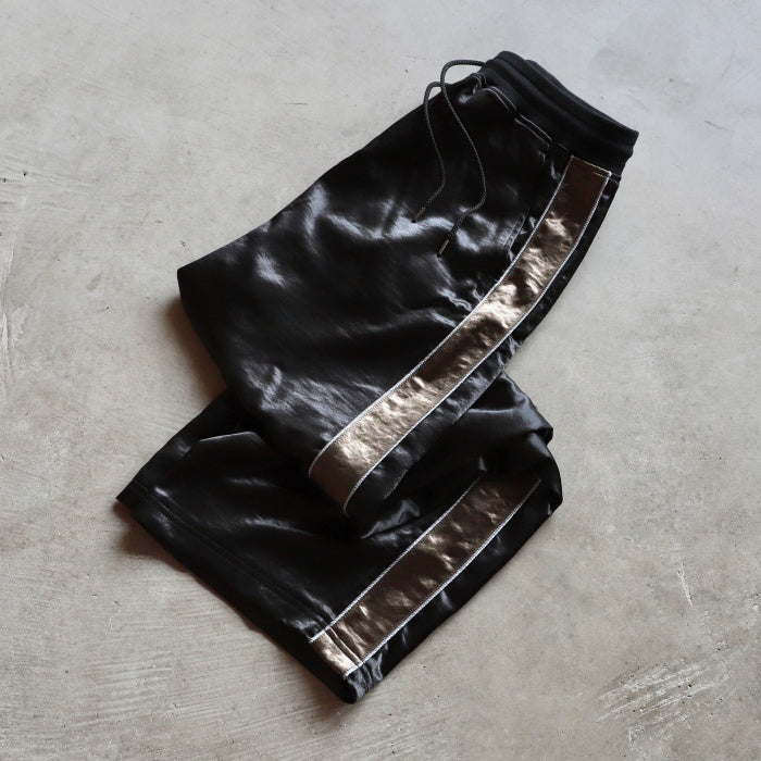 CHARGER パンツ チャージャー ユニセックス オリジナル サテン サイドライン パンツ Satin Side Line Pants ブラック Black 2026秋冬新作【cr26awpt01】