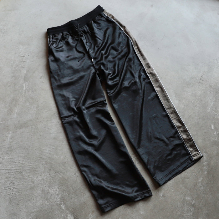 CHARGER パンツ チャージャー ユニセックス オリジナル サテン サイドライン パンツ Satin Side Line Pants ブラック Black 2026秋冬新作【cr26awpt01】