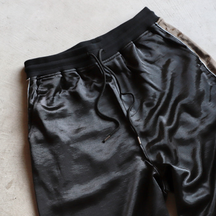 CHARGER パンツ チャージャー ユニセックス オリジナル サテン サイドライン パンツ Satin Side Line Pants ブラック Black 2026秋冬新作【cr26awpt01】