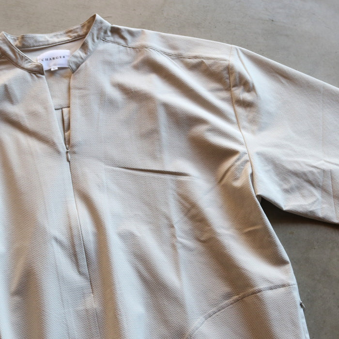 CHARGER シャツ 長袖 チャージャー スタンド スキッパー シャツ Stand Skipper L/S Shirt グレージュ Greige 2026春夏新作