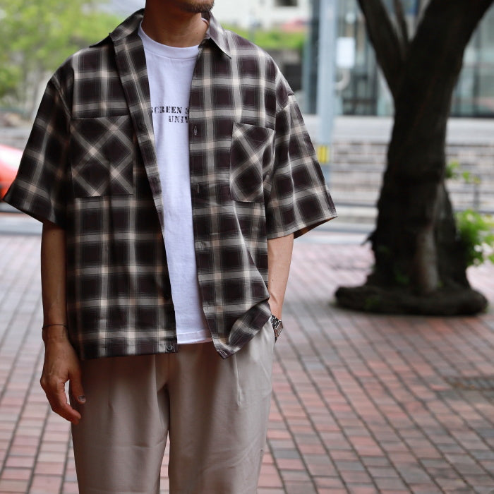 CHARGER トップス チャージャー オリジナル チェック スピンドル シャツ Check Spindle Shirt ブラック/ブラウン Black/Brown 2色展開 2026春夏新作