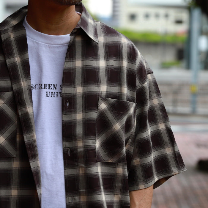 CHARGER トップス チャージャー オリジナル チェック スピンドル シャツ Check Spindle Shirt ブラック/ブラウン Black/Brown 2色展開 2026春夏新作