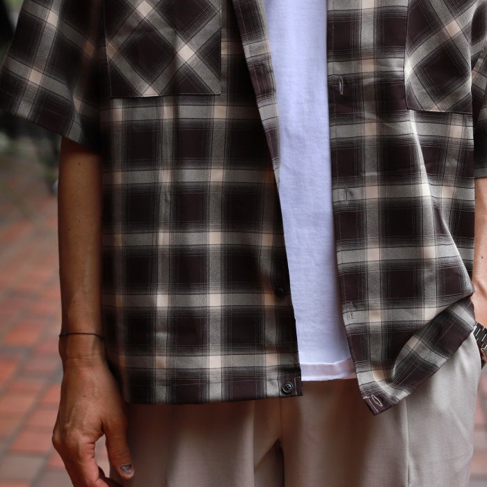 CHARGER トップス チャージャー オリジナル チェック スピンドル シャツ Check Spindle Shirt ブラック/ブラウン Black/Brown 2色展開 2026春夏新作