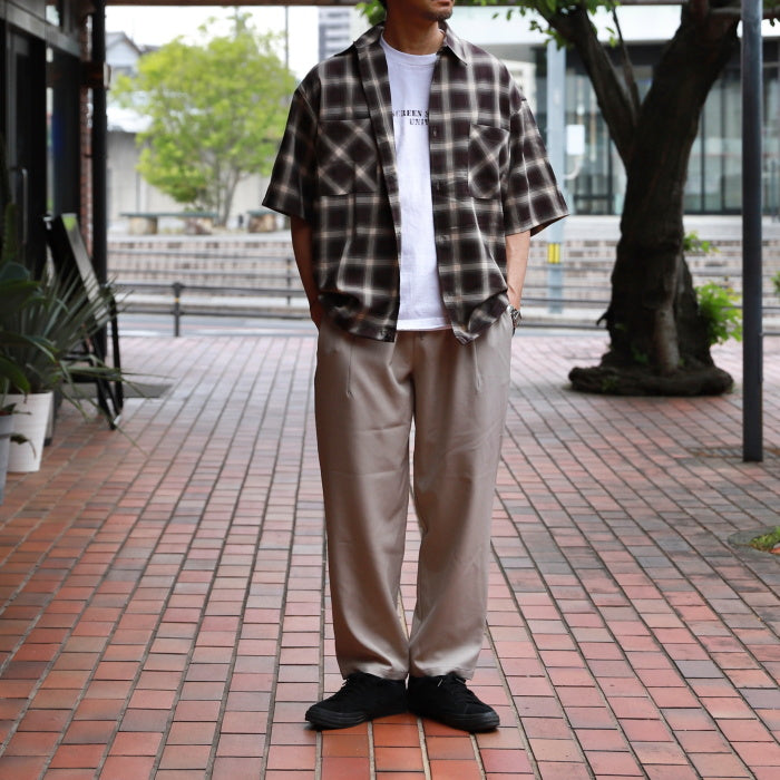 CHARGER トップス チャージャー オリジナル チェック スピンドル シャツ Check Spindle Shirt ブラック/ブラウン Black/Brown 2色展開 2026春夏新作