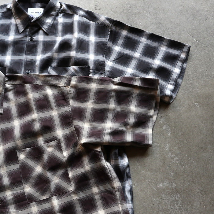 CHARGER トップス チャージャー オリジナル チェック スピンドル シャツ Check Spindle Shirt ブラック/ブラウン Black/Brown 2色展開 2026春夏新作