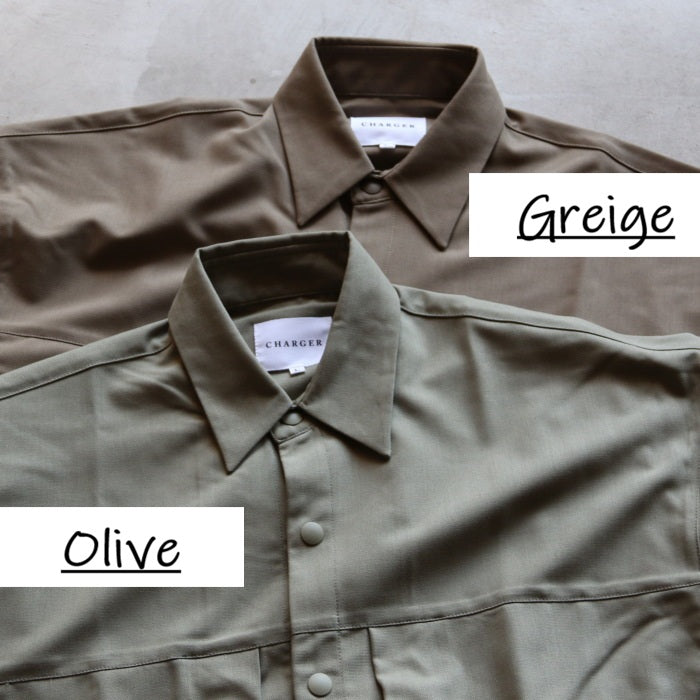 CHARGER トップス ユニセックス チャージャー オリジナル ユーティリティ シャツ Work Shirt グレージュ/オリーブ Graige/Olive 2色展開 2026春夏新作