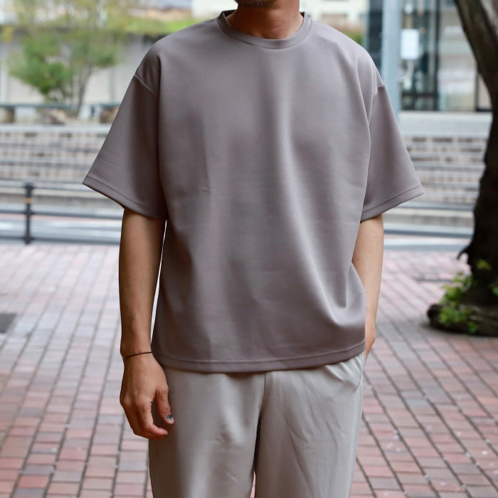 【着痩せシリーズ】CHARGER トップス ユニセックス 無地 チャージャー オリジナル サイド スリット Tシャツ ホワイト/グレージュ 2色展開