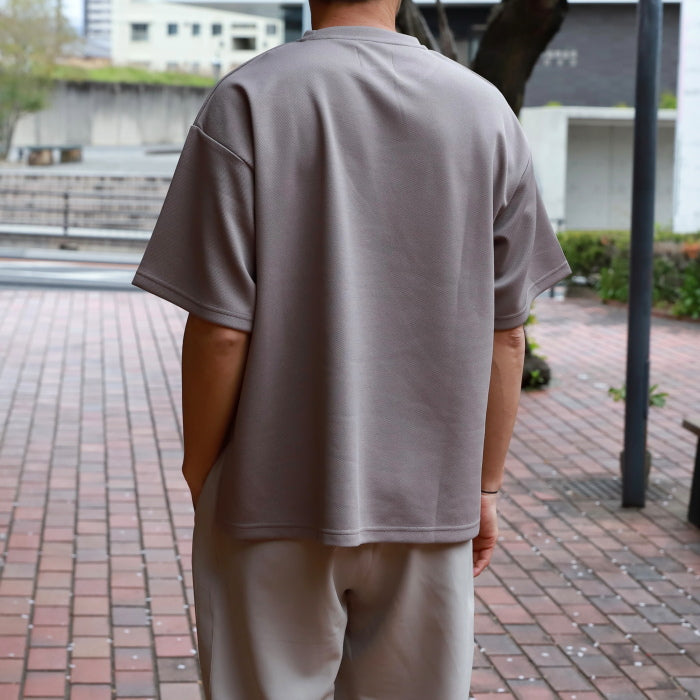 【着痩せシリーズ】CHARGER トップス ユニセックス 無地 チャージャー オリジナル サイド スリット Tシャツ ホワイト/グレージュ 2色展開