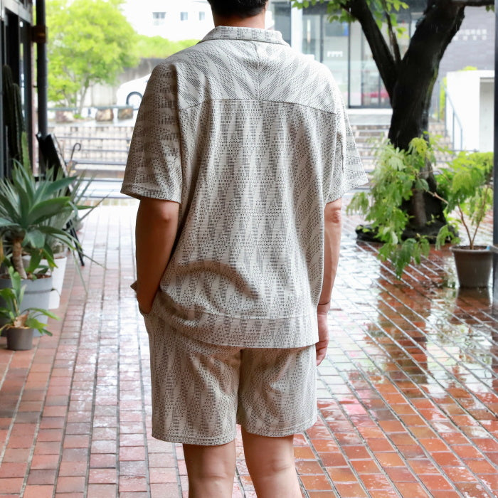 CHARGER トップス ユニセックス チャージャー オリジナル 総柄 スキッパー ポロ Skipper Polo アイボリー/グレー Ivory/Gray 2色展開 2026春夏新作