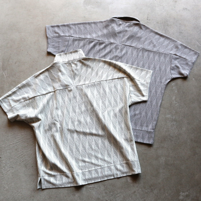 CHARGER トップス ユニセックス チャージャー オリジナル 総柄 スキッパー ポロ Skipper Polo アイボリー/グレー Ivory/Gray 2色展開 2026春夏新作