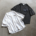 CHARGER トップス ユニセックス 無地 チャージャー オリジナル 胸ポケット ジップ Tシャツ Pocket Zip Tee ホワイト/チャコール White/Charcoal 2026春夏新作