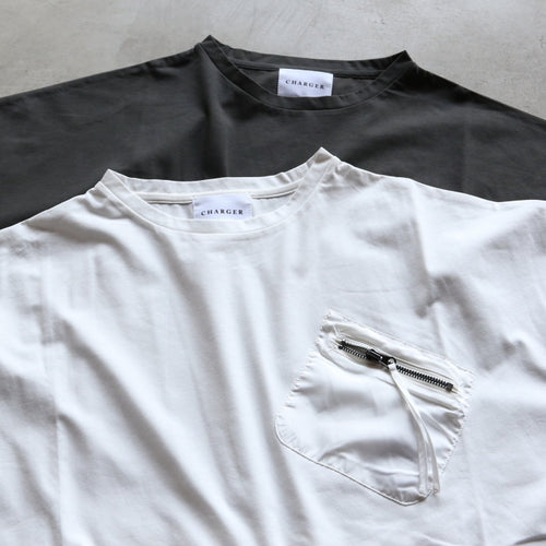 CHARGER /  オリジナル 胸ポケット ジップ Tシャツ /  cr26sstops07