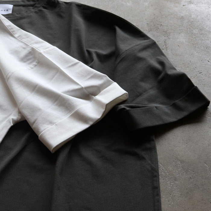 CHARGER トップス ユニセックス 無地 チャージャー オリジナル 胸ポケット ジップ Tシャツ Pocket Zip Tee ホワイト/チャコール White/Charcoal 2026春夏新作