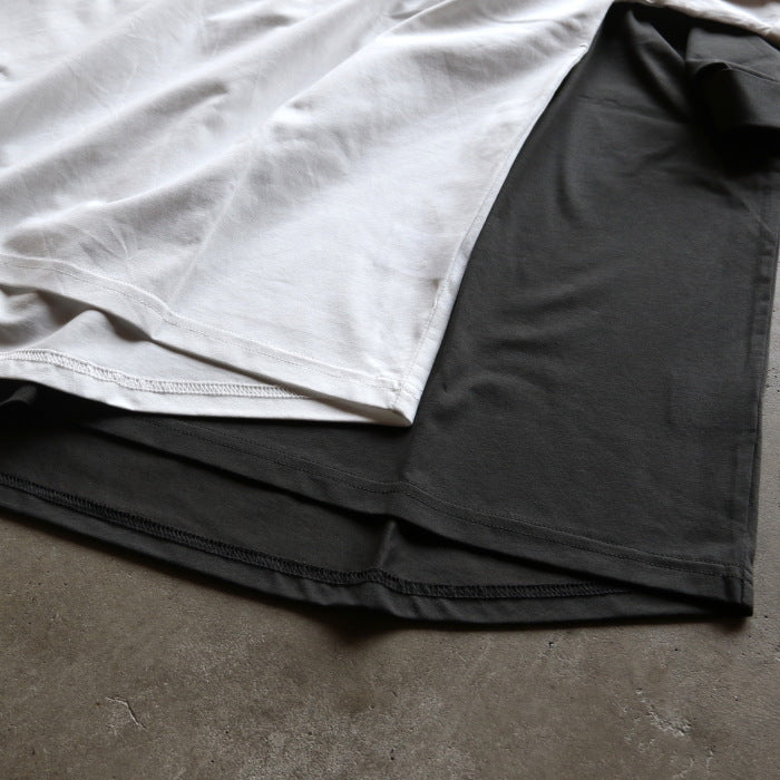 CHARGER トップス ユニセックス 無地 チャージャー オリジナル 胸ポケット ジップ Tシャツ Pocket Zip Tee ホワイト/チャコール White/Charcoal 2026春夏新作