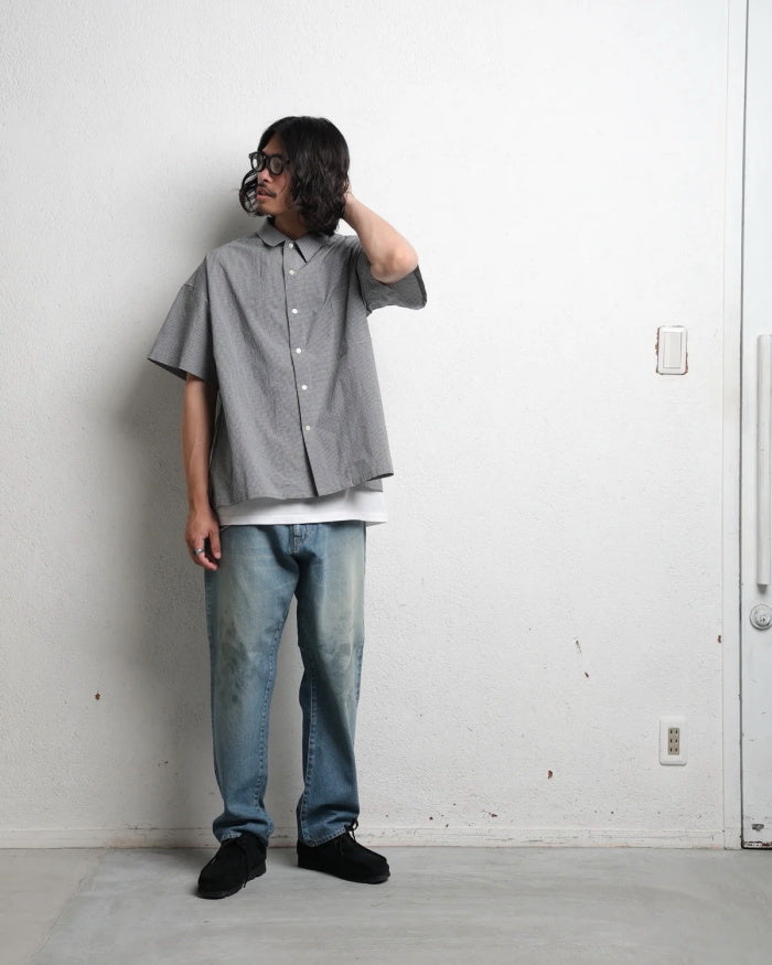 EDIT CLOTHING GINGHAM CHECK SHORT SLEEVE SHIRTS