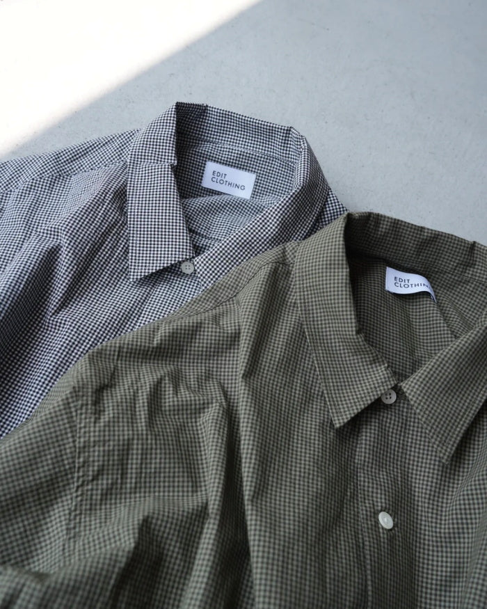 7月中旬入荷 EDIT CLOTHING GINGHAM CHECK SHORT SLEEVE SHIRTS – GOODAYS