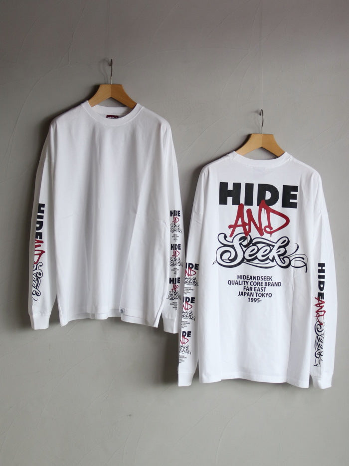 HIDEANDSEEK / AND ロゴ 長袖 Tシャツ(26AW) / HT-080626